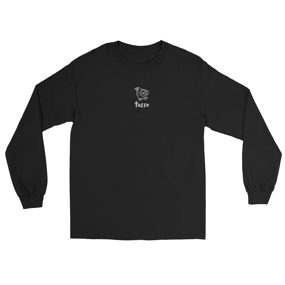 Tasse long sleeve shirt in black with the embroidered cup logo
