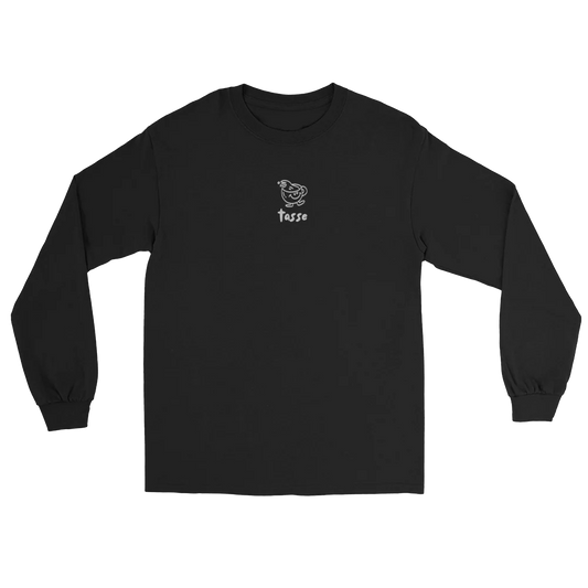 Tasse long sleeve shirt in black with the embroidered cup logo